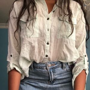 Free People soft flowy button down